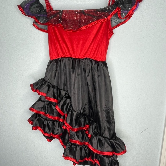 Girls Flamenco Dancer Costume 4-6 - Picture 5 of 8